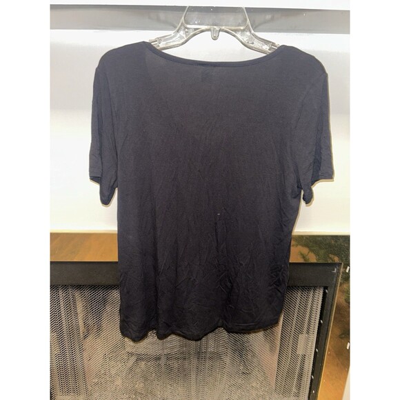 Women’s Black V-Neck Shirt - Size Small - Picture 3 of 3